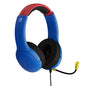 PDP Gaming Bundle Kit: AIRLITE Wired Headset with Mic + REMATCH Wired Pro Controller, Officially Licensed Nintendo Switch/Lite/OLED, Super Mario Dash (Red & Blue)