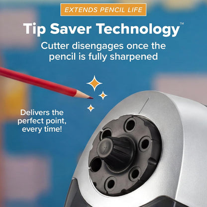 Bostitch Office Heavy Duty Electric Pencil Sharpener | QuietSharp Motor, Tip Saver Technology & Safety Switch