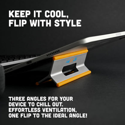 Steepy Portable Laptop Stand for Desk Adjustable Height, 13-17 Inch Devices Laptop Holder - Computer Stand for Cooling, Foldable, Portable, Ergonomic, Comfort, Slip-Proof, Sturdy Design, Universal Fit