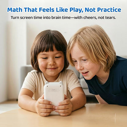 Umimile Math Games for Kids Ages 4-12, Portable Learning Toy with 4 Interactive Modes, Addition Subtraction Multiplication Division, Rechargeable Educational Game, Green