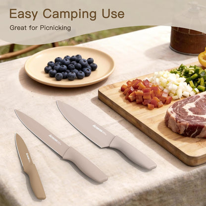 Astercook 13-Piece Kitchen Knife Set with Blade Guards