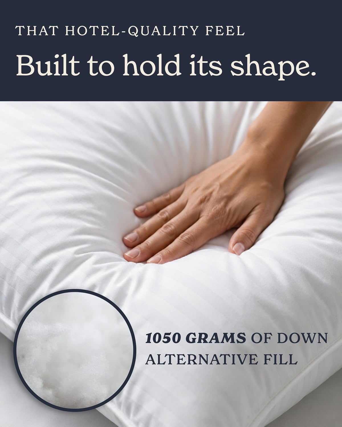 Beckham Hotel Collection Bed Pillows Standard/Queen Size Set of 2 Original Soft Down Alternative Pillow for Sleeping, Soft Support for Back, Stomach or Side Sleepers