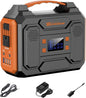 Portable Power Station 300W,110V Solar Generator 280Wh(without Solar Panel) 120V Portable Power Bank with AC Outlet Pure Sine Wave, DC, USB QC3.0, External Battery Power Pack for Camping RV Outdoor Use