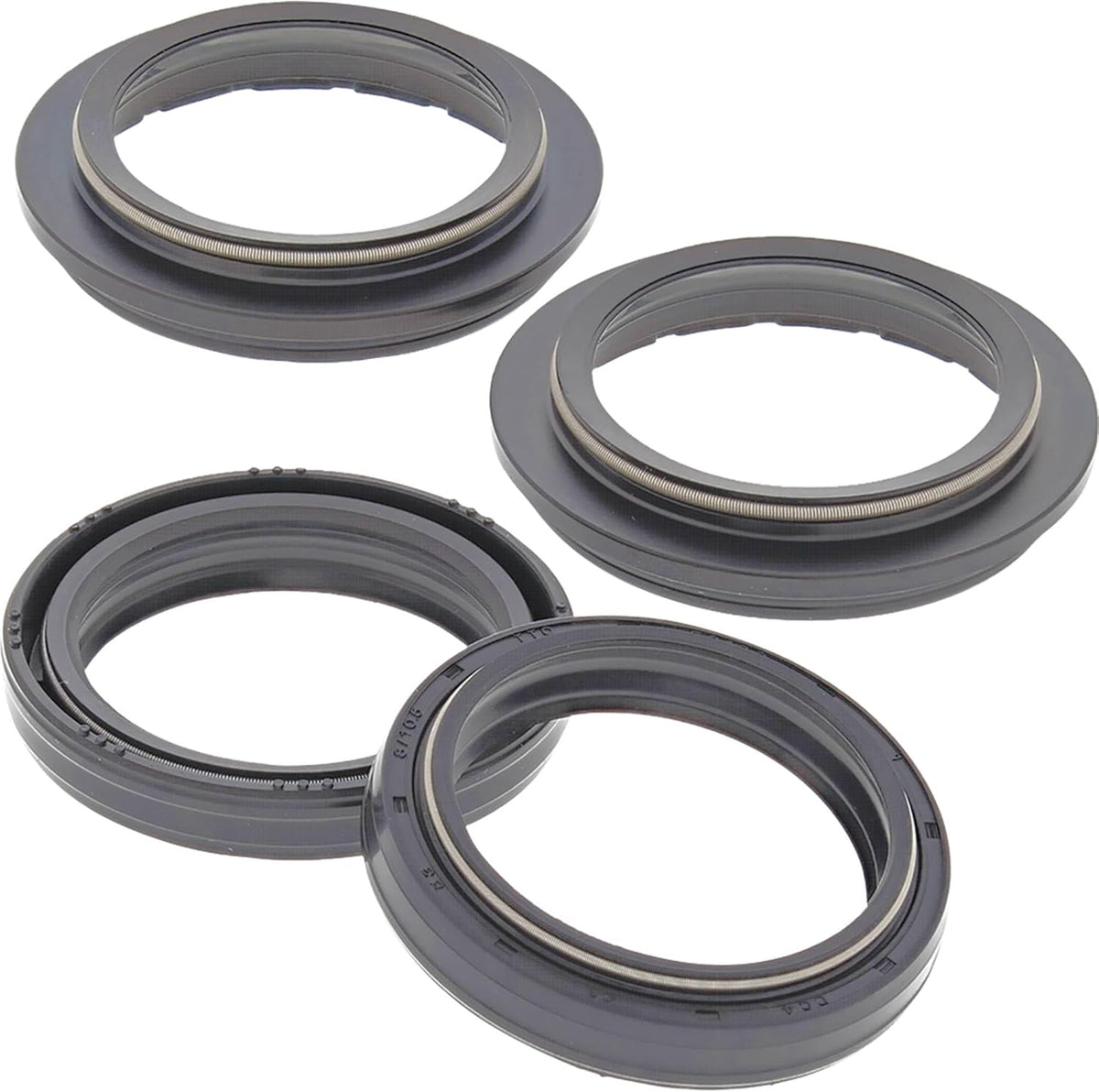 All Balls Racing 56-129 Fork & Dust Seal Kit Compatible with/Replacement for Honda, Kawasaki, Suzuki, Yamaha