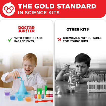 Doctor Jupiter My First Science Experiments Kit for Kids Ages 4+, 100+ STEM Science Experiments, Educational Learning Toy with Step-by-Step Instructions