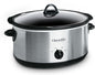 Crock-Pot 7-Quart Manual Slow Cooker, Family Size with Removable Stoneware, Warming Setting & Dishwasher-Safe Parts, Stainless Steel