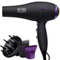 Hot Tools Pro Artist Tourmaline 2000 Turbo 1875 Watt Hair Dryer, Black Lightweight, Fast Drying, Ionic Technology for Salon Quality Blowouts, 6 Heat/Speed Settings, Pik, Concentrator, Diffuser