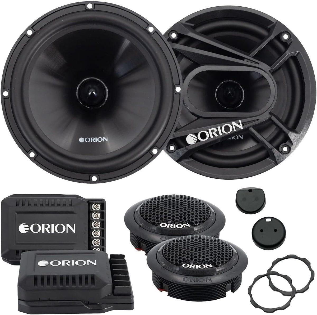 ORION Cobalt CB65C 6.5" 2-Way Component Speaker System – 280W Car Speakers with Silk Dome Tweeters (Pair)