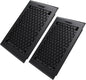 Howeall 6x10 Inches 2 Pack Heavy Duty Walkable Floor Register - Easy Adjust Air Supply Lever Decorative Floor Vent Covers, Boston Design Vent Covers for Home - Matte Black
