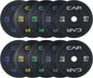 CAP 2-inch Olympic Bumper Plate Weight Set | 100-370 lbs | Multiple Colors | Storage Rack Optional