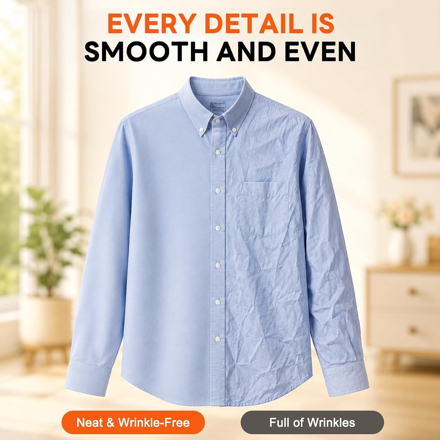 Automatic Ironing Machine, Portable Hands-Free Dryer & Wrinkle Remover