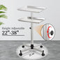 Salon Tray on Wheel, Metal Mayo Stand Tray, Use As Medical Tray, No-Rusting Rolling Tattoo Tray, Adjustable Hair Stylist Tray(Silver)