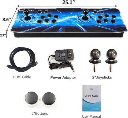 GWALSNTH 3D Pandora Box Max Arcade Games Console, 60000 in 1 HD Video Games Machine,1280X720 HD Display, 128GB TF Card,Up to 4 Players