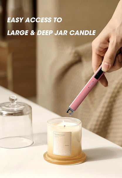 MEIRUBY Rechargeable USB Electric Arc Lighter, Rose Gold