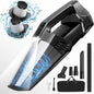 Blestan Handheld Vacuum Cordless Portable Car Vacuum with LED Light, High Power Suction, 3-in-1, Lightweight Rechargeable Hand Vacuum Cleaner for Car, Home & Office, Pet Hair, Black