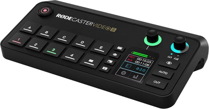 RØDE RØDECaster Video S | Podcast Video Switcher & Audio Interface with HDMI, USB, XLR, Multi-Source Scenes, Media Playback & Direct Streaming