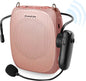 ZOWEETEK Wireless Voice Amplifier for Teachers 2 Mic Portable Speaker Mini Rechargeable Voice Amp, 2 Mics Wired+Wireless, Teacher Must Haves,Power Amplifiers