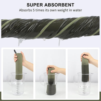 Rainleaf Microfiber Towel, 48 x 24 Inch Quick-Dry Camping, Travel & Gym Towel, Super Absorbent Lightweight Compact Bath Towel, Army Green