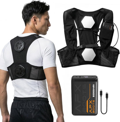 LABEWVI Semiconductor Peltier Cooling Vest with 20000mAh Battery Pack, 3 Cooling Modes, Up to -24℃ Cooling
