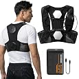 THEKUKU Cooling Vest with 30000mAh Power Bank, Portable Cooling Jacket for Men Women, Wearable Fan for Construction, Cosplay, Fishing and Outdoor Work-Black