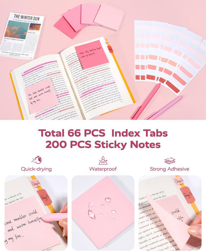 Four Candies Cute Aesthetic Pink School Supplies Kit for Girls