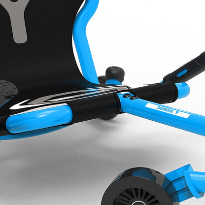 EzyRoller Drifter X Ride-On Toy for Kids Ages 4-12+, Blue, Adjustable Drift Machine with Steel Frame, Hand Brake & Extension Bars