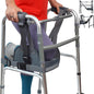 Knee Sling for Walker, Knee Support for Non Weight Bearing Alternative to Knee Scooter & Crutch for Surgery Recovery, Walker Accessories for Foot Injuries, Adjustable, Cushioned, Grey
