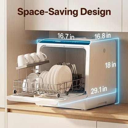 NOVETE Portable Countertop Dishwashers for Small Apartments