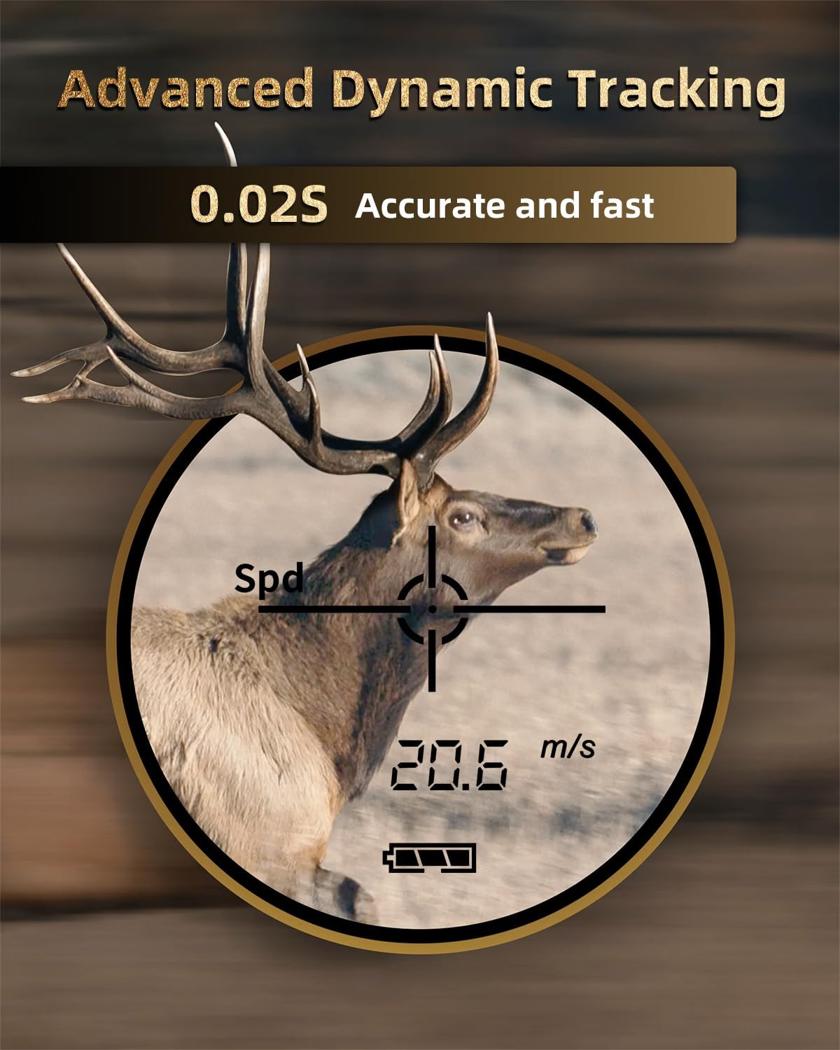 AOFAR HX-700N Hunting Rangefinder, 700-Yard Waterproof Archery Rangefinder with 6X Magnification, Range & Speed Modes, CR2 Battery, Carrying Case & Accessories