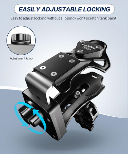FODSPORTS Motorcycle ATV Cup Holder, Universal Drink Holder with Adjustable 0.5–1.57-Inch Clamp, 360° Rotating Water Bottle Holder for Bikes, Scooters, Boats, Strollers, Golf Carts & Wheelchairs
