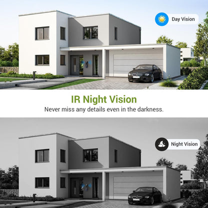 Lunelyx 1080P Wireless Video Doorbell Camera, AI Human Detection, Color Night Vision, 2-Way Audio, Motion Alerts, 2.4GHz Wi-Fi