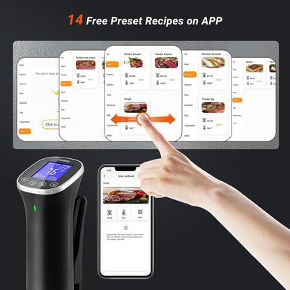 INKBIRD WiFi Immersion Circulator for Sous Vide, 1000W IPX7 Waterproof Precision Cooker with App Control