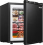EUHOMY 1.1 Cu.ft Upright Freezer, Reversible Door Mini Freezer, Black