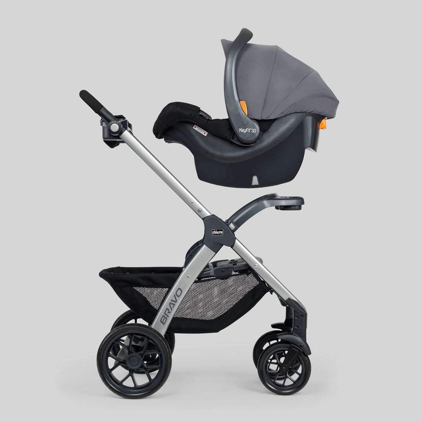 Chicco Bravo 3-in-1 Travel System with KeyFit 30 Infant Car Seat & Base, Camden