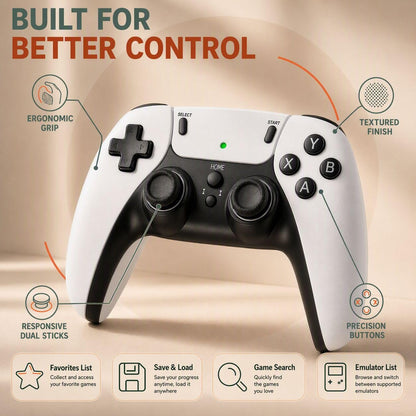 2026 New Retro Gaming Console, 4K HDMI Game Stick Pro , 40,000+ Video Games