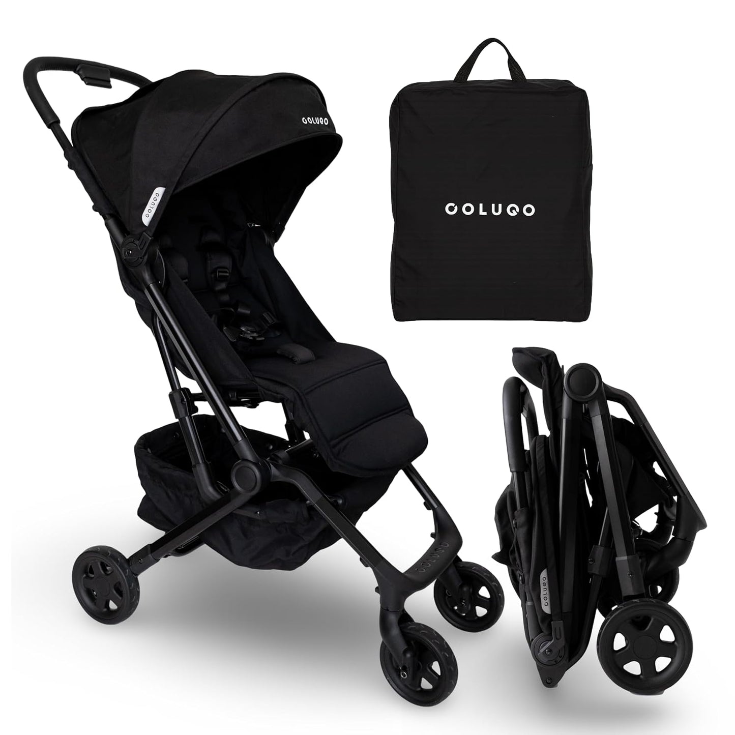 Colugo Compact Stroller+ Lightweight Travel Stroller, 16 lbs, One-Hand Fold