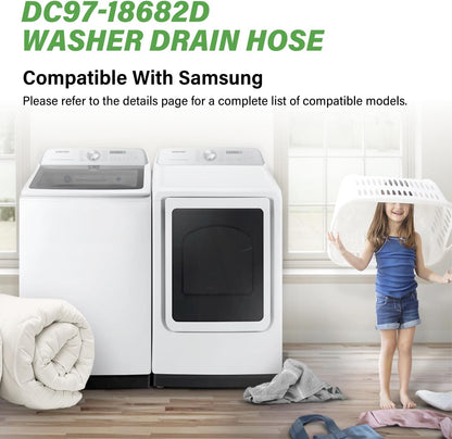 Mivonte Samsung Washer Drain Hose DC97-18682D | Replacement Drain Hose for Compatible Samsung Top Load Washers