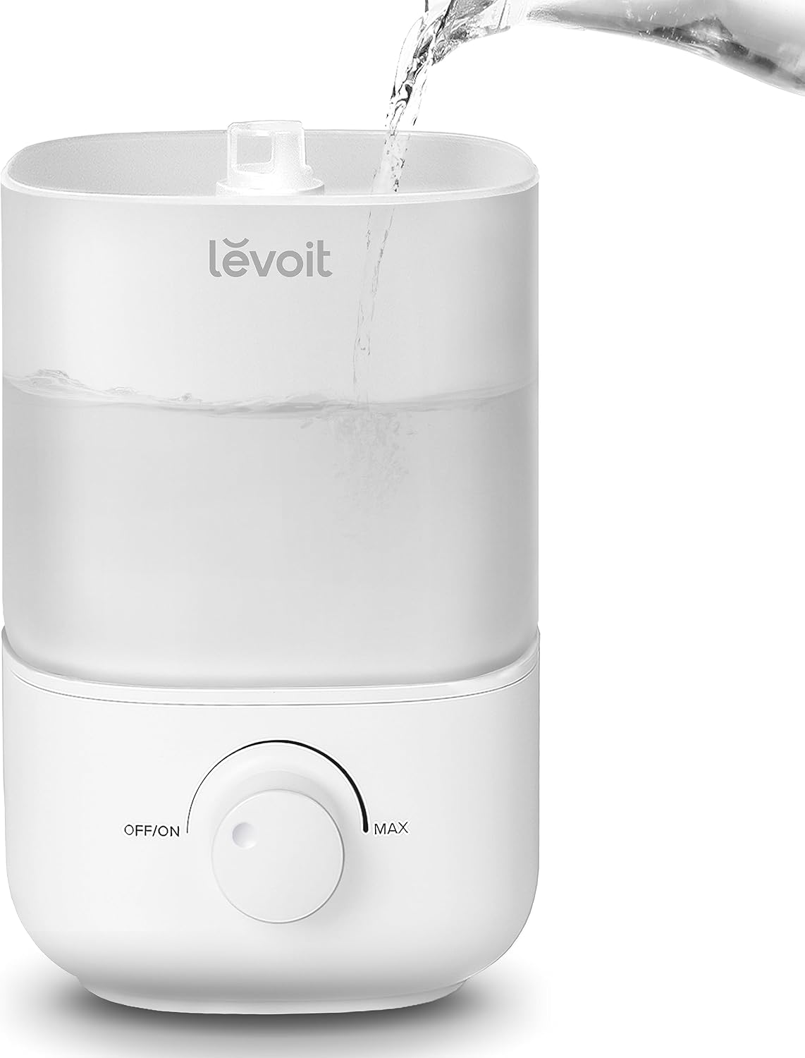 Levoit Top Fill Humidifiers for Bedroom, 2.5L Tank for Large Room, 28dB Easy to Fill & Clean, Quiet Cool Mist Air Humidifier for Home Baby Nursery & Plants, Auto Shut-off for Safety, 25H Lasting