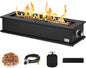 28" Propane Gas Fire Pit with 10FT Hose, 2 Covers & Glass Beads, FP063 Portable Smokeless Tabletop Fireplace for Outdoor Patio Backyard Camping RV Tailgating, Great Gift Choice, 40000BTU