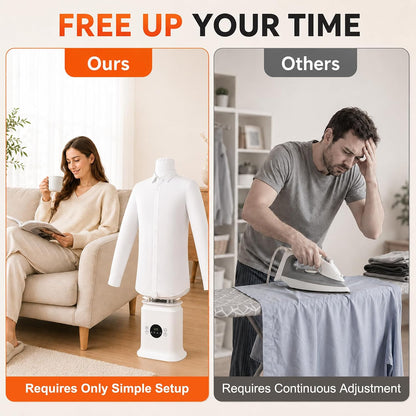Automatic Ironing Machine, Portable Hands-Free Dryer & Wrinkle Remover
