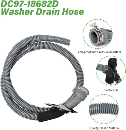 Mivonte Samsung Washer Drain Hose DC97-18682D | Replacement Drain Hose for Compatible Samsung Top Load Washers