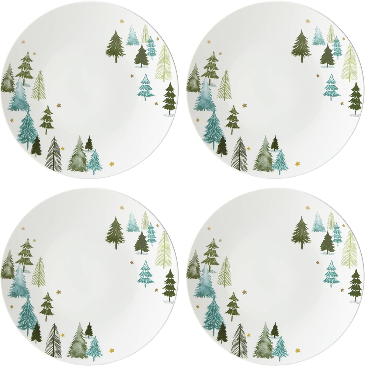Lenox Balsam Lane Porcelain 12-Piece Christmas Dinnerware Set for 4 ceramic, dishwasher safe, microwave safe | plates and bowls sets for kitchen and dining | 10.5 inch plate