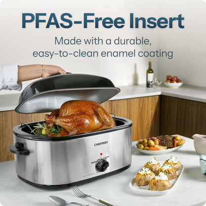 Chefman 20-Quart Roaster Oven with Adjustable Temperature Control