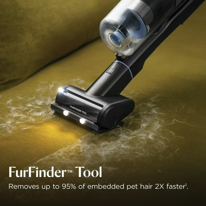 BISSELL PowerClean FurFinder Deluxe Cordless Stick Vacuum with Extra Battery, 200W Motor, FurFinder Headlights, Tangle-Free Brush Roll & HEPA Sealed Allergen System
