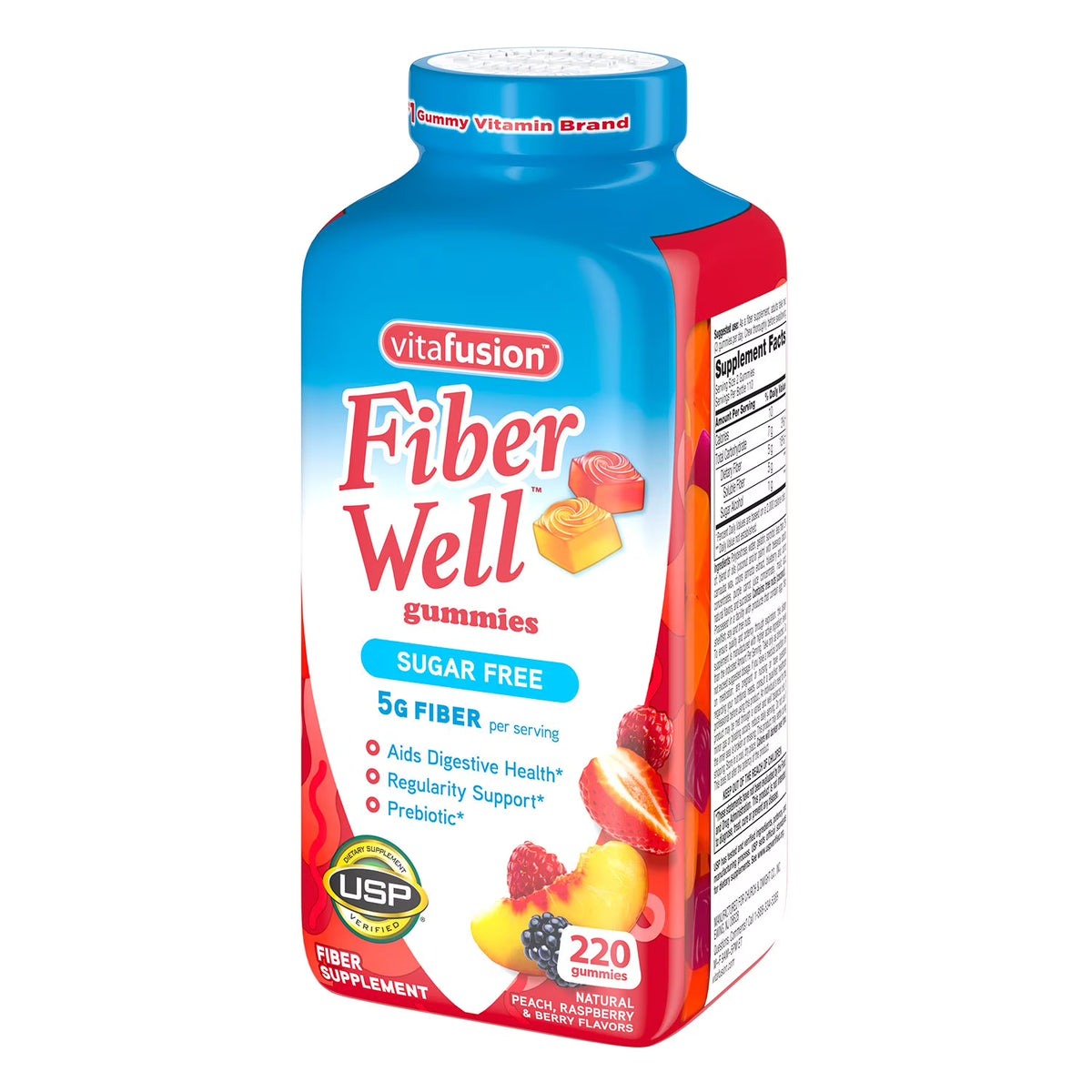 Vitafusion Fiber Well Sugar Free Gummy Fiber Supplement, 220 Ct.