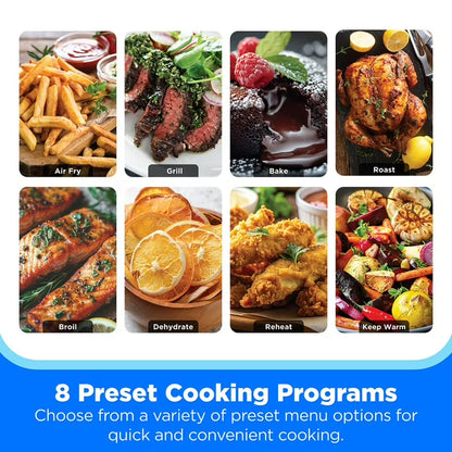 Midea HeatXpress 7.8 Qt. Basket Air Fryer, 8 Presets