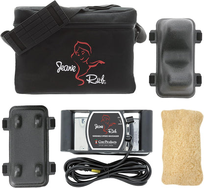 Core Products Jeanie Rub Professional Massage Kit with Variable Speed Massager, 500–4600 RPM, Paraspinal & Extremity Attachments, Carrying Bag, 120V