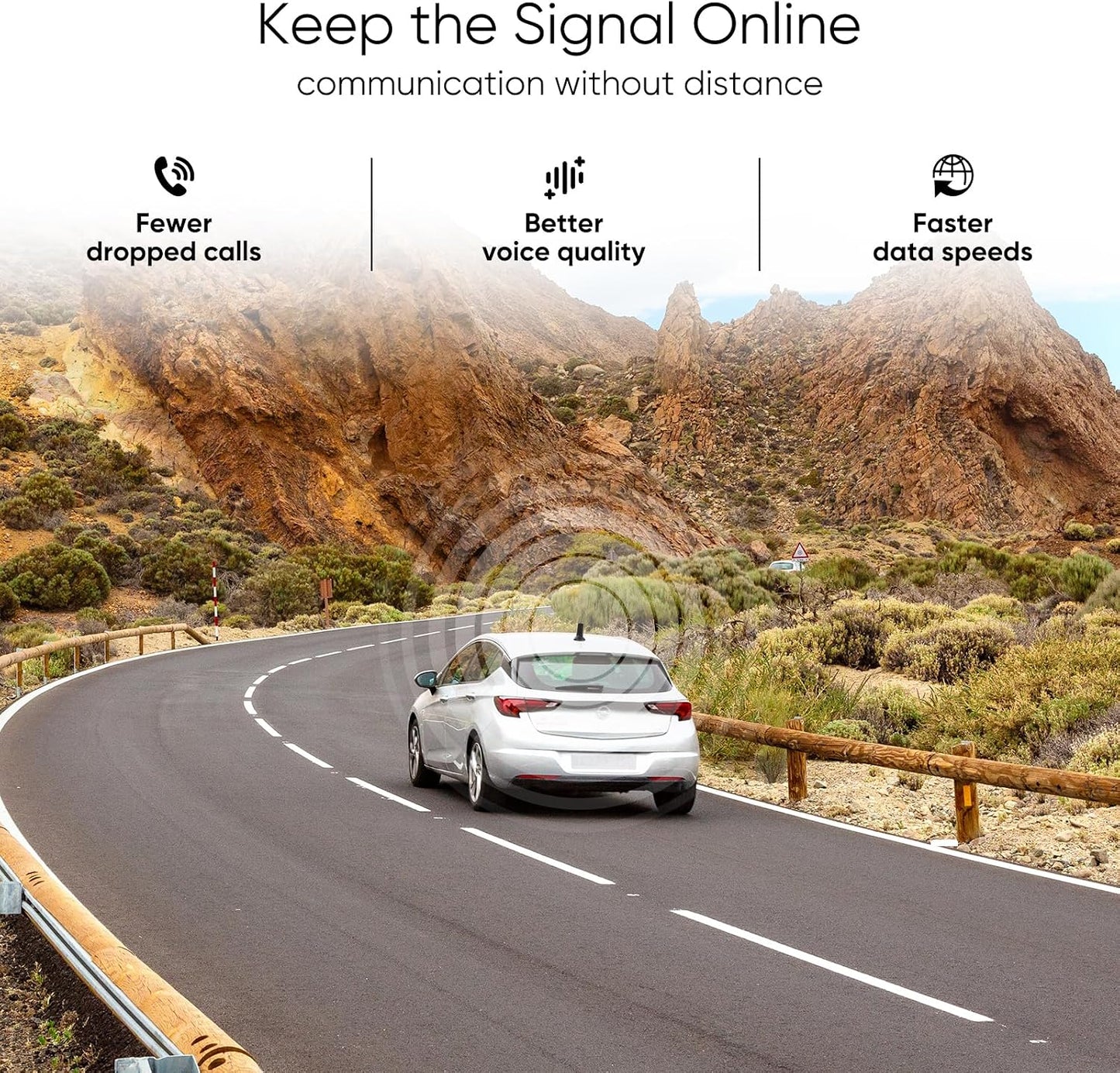 Cell Phone Booster for Car, All Carriers 5G 4G LTE, FCC Approved