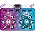 Joyvalley Kids Dance Mat, 2-Player Electronic Dancing Pad with Music, LED Lights, 8 Challenge Levels, Anti-Slip Floor Game Toy, Purple