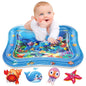 Infinno Inflatable Tummy Time Water Mat, Baby Sensory Toy for 3–24 Months, Leakproof BPA-Free PVC Water Play Mat for Tummy Time, Portable Baby Developmental Activity Mat